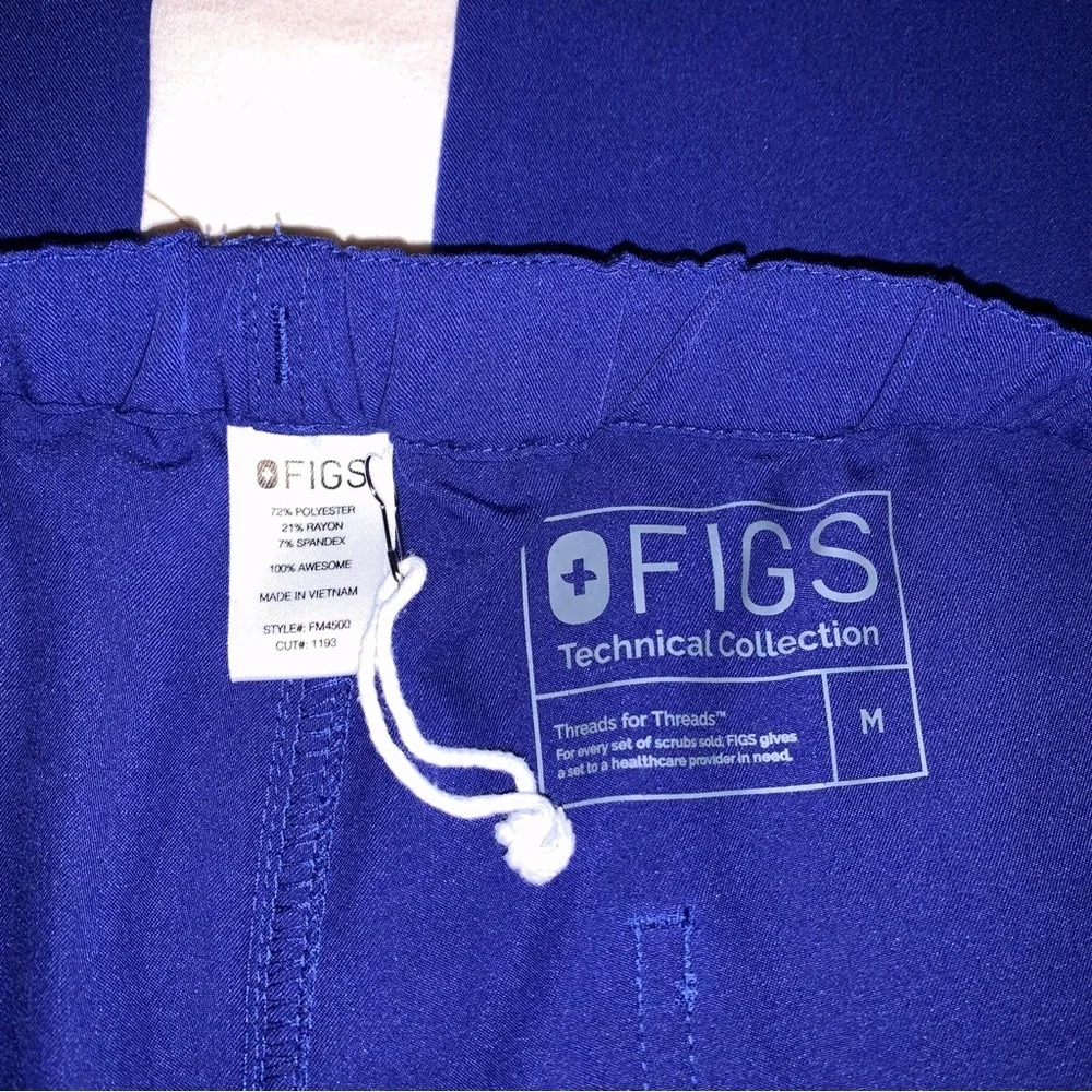 Figs Men's Pisco Basic Scrub Pants royal blue